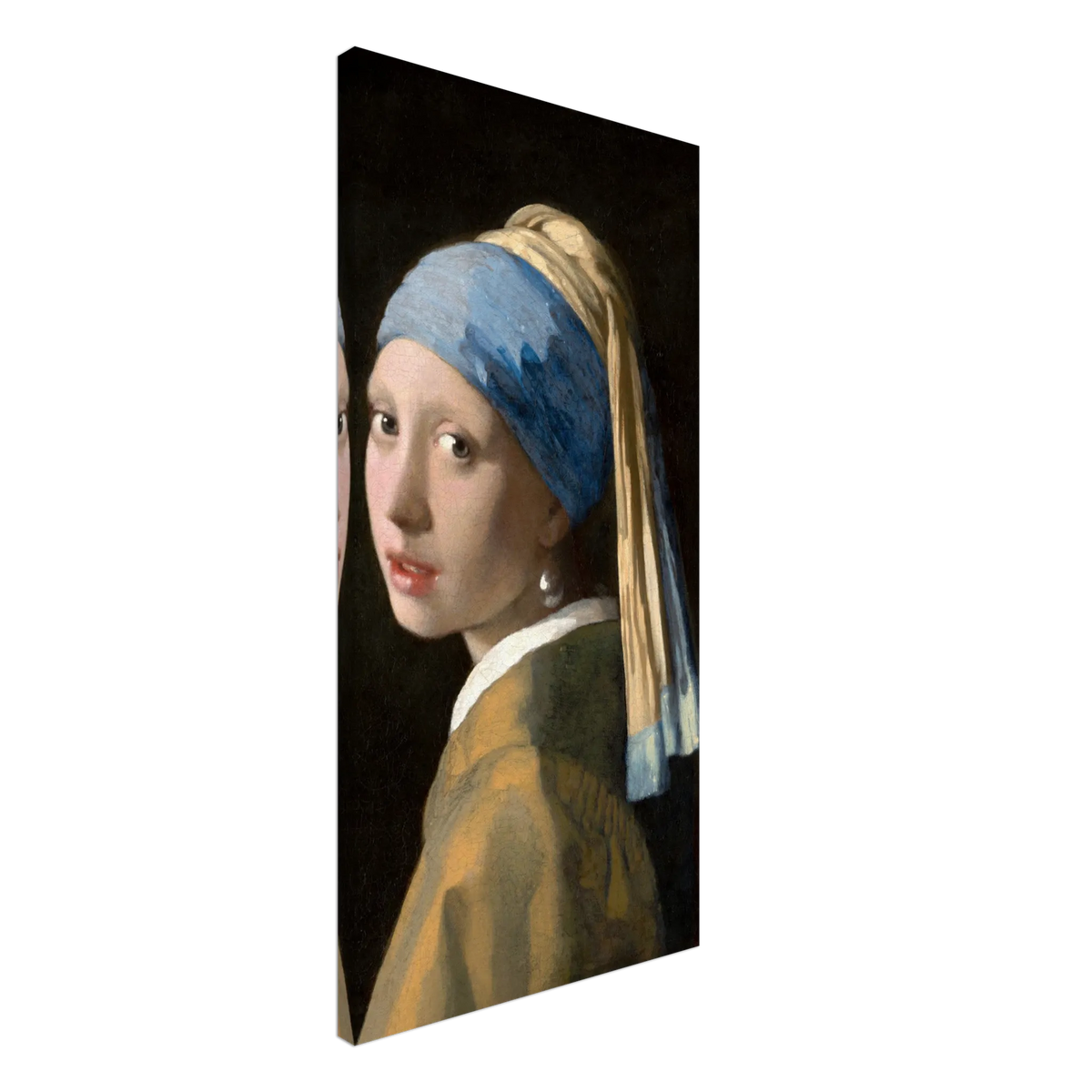 Bild Vermeer - Das Mädchen mit dem Perlenohrgehänge – Kunstvolle Wanddekoration – Wandbild auf Leinwand für Wohn- und Arbeitsräume