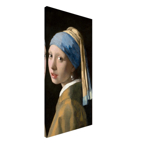 Bild Vermeer - Das Mädchen mit dem Perlenohrgehänge – Kunstvolle Wanddekoration – Wandbild auf Leinwand für Wohn- und Arbeitsräume