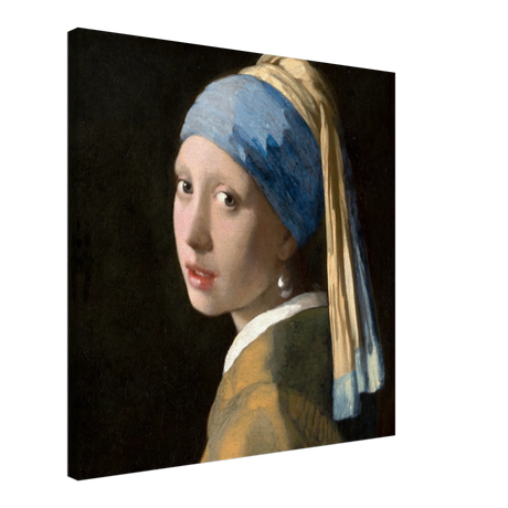 Bild Vermeer - Das Mädchen mit dem Perlenohrgehänge – Kunstvolle Wanddekoration – Kunstdruck auf Leinwand als zeitlose Wanddekoration