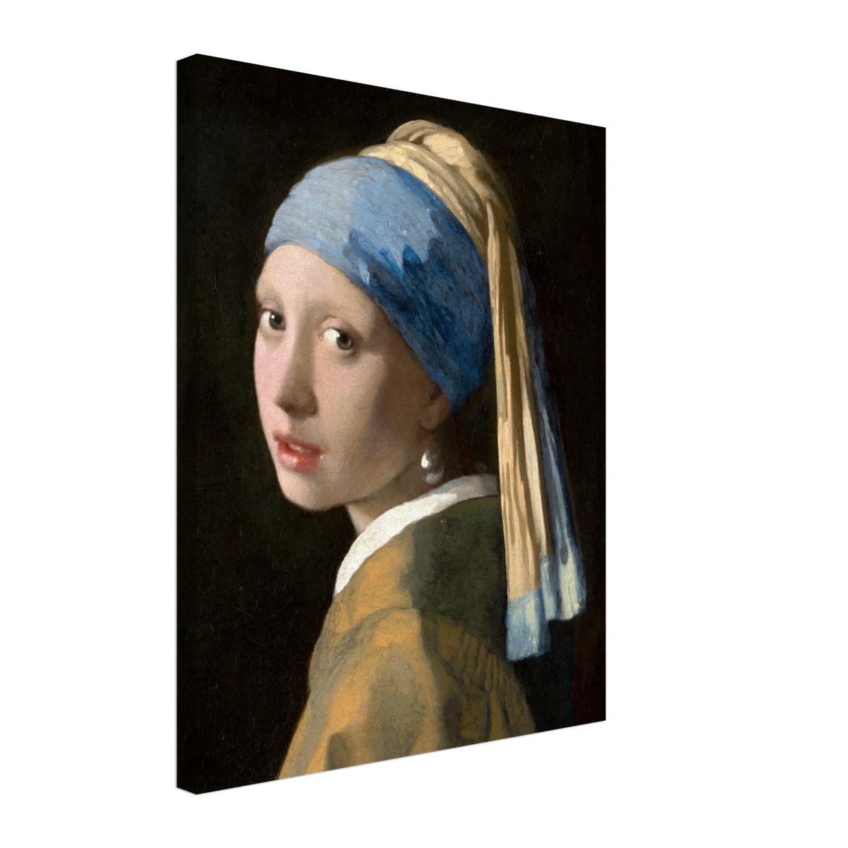 Bild Vermeer - Das Mädchen mit dem Perlenohrgehänge – Kunstvolle Wanddekoration – Leinwand-Wandbild mit hochwertiger Druckgestaltung