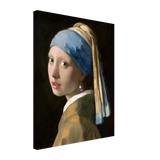 Bild Vermeer - Das Mädchen mit dem Perlenohrgehänge – Kunstvolle Wanddekoration – Leinwand-Wandbild mit hochwertiger Druckgestaltung