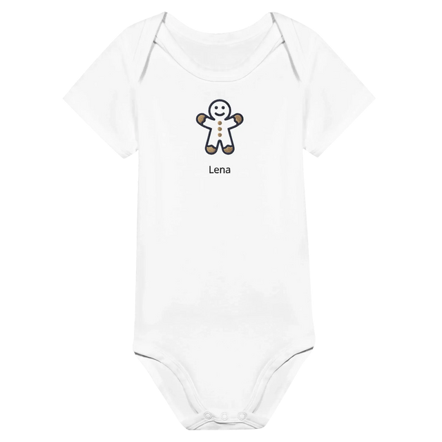 Dekoration mit Charakter. Classic Baby Short Sleeve Bodysuit personalisiertes Geschenk zu Weihachten 🎅: zeitlos und harmonisch. Eine besondere Bereicherung für jeden Raum.