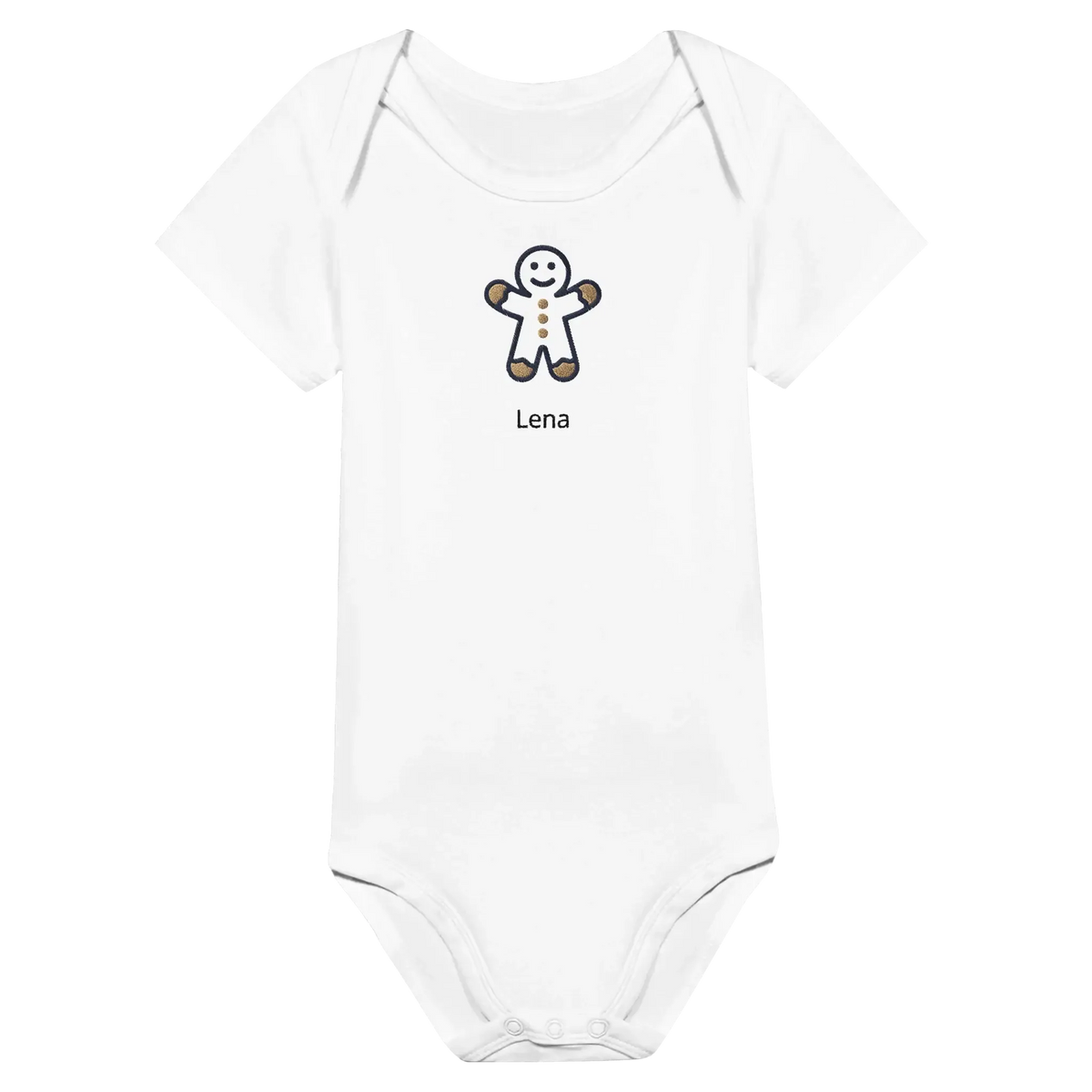 Classic Baby Short Sleeve Bodysuit personalisiertes Geschenk zu Weihachten – Produkt mit individuell gestaltbarem Motivdruck