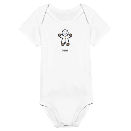 Classic Baby Short Sleeve Bodysuit personalisiertes Geschenk zu Weihachten – Produkt mit individuell gestaltbarem Motivdruck