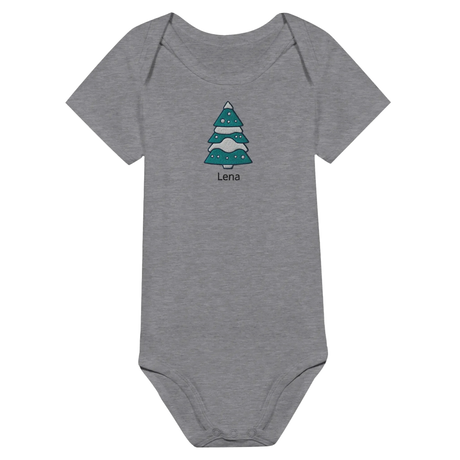 Classic Baby Short Sleeve Bodysuit personalisiertes Geschenk zu Weihachten – Produkt mit individuell wählbarem Design
