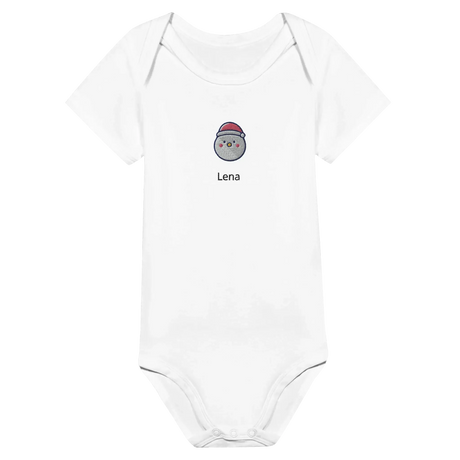 Classic Baby Short Sleeve Bodysuit personalisiertes Geschenk zu Weihachten – dekorativ gestaltetes Produkt mit individuellem Motiv
