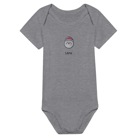 Classic Baby Short Sleeve Bodysuit personalisiertes Geschenk zu Weihachten – personalisierbares Produkt mit dekorativer Gestaltung