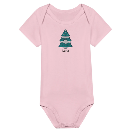 Classic Baby Short Sleeve Bodysuit personalisiertes Geschenk zu Weihachten – Produkt mit individuell gestaltbarem Motivdruck