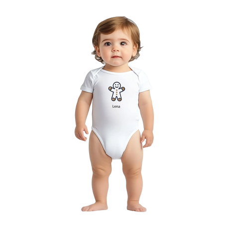 Classic Baby Short Sleeve Bodysuit personalisiertes Geschenk zu Weihachten – Produkt mit personalisierbarer Foto- oder Textgestaltung