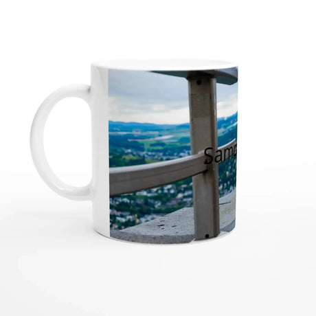 Personalisierte Keramiktasse – Familienfoto mit individuellem Schriftzug, 325ml – personalisierbare Keramiktasse mit individuellem Motiv