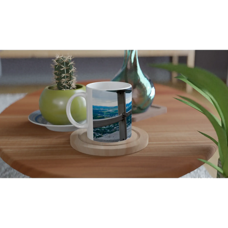 Personalisierte Keramiktasse – Familienfoto mit individuellem Schriftzug, 325ml – individuell gestaltbare Tasse mit Foto oder Spruch