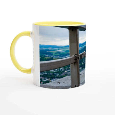 Selbstportrait Fototasse – Personalisierte 11oz Keramiktasse mit Farbdetails – Fototasse mit individuell anpassbarem Design