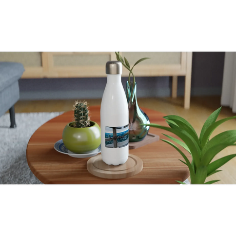Personalisierte Weiße Edelstahlflasche mit Namen & Foto – 17oz Sportflasche für – individuell gestaltbare Flasche mit Foto oder Spruch